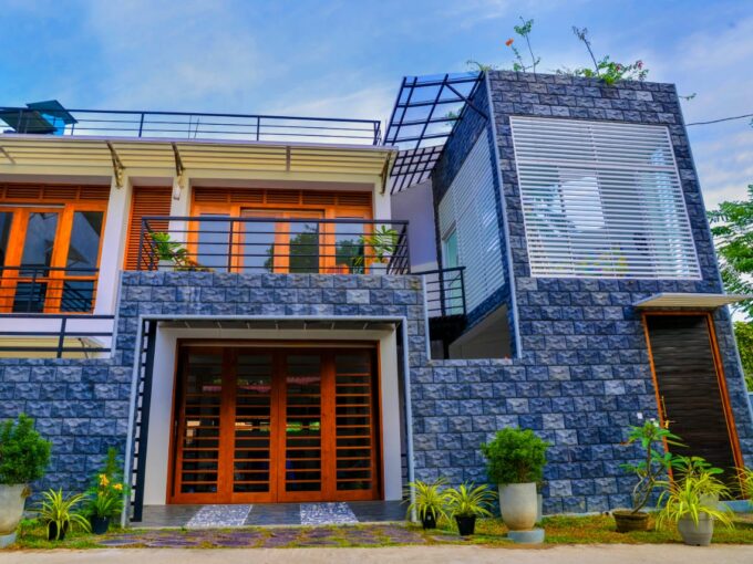 Multiple Story Villa in Galle with rooftop and modern architecture for sale